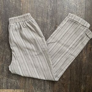 Sienna Sky Black and White Striped Joggers